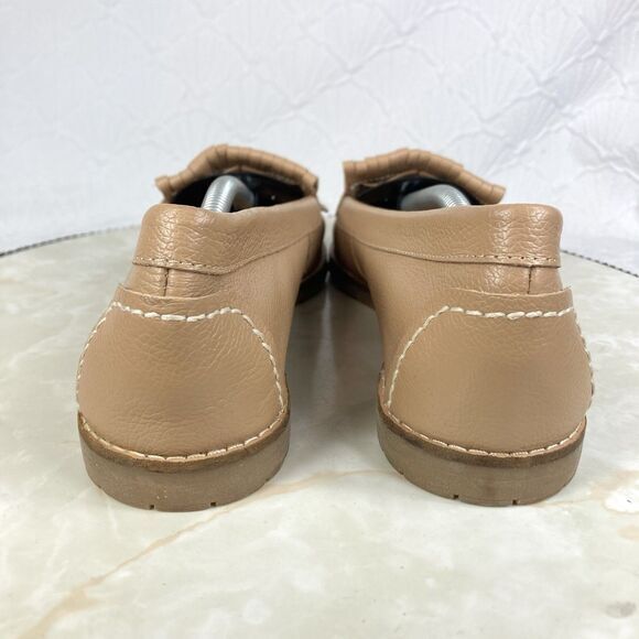 Sofft Loafers Womens Size 8.5 Tan Basket Weave Leather Slip On Comfort Shoes New - Picture 8 of 13